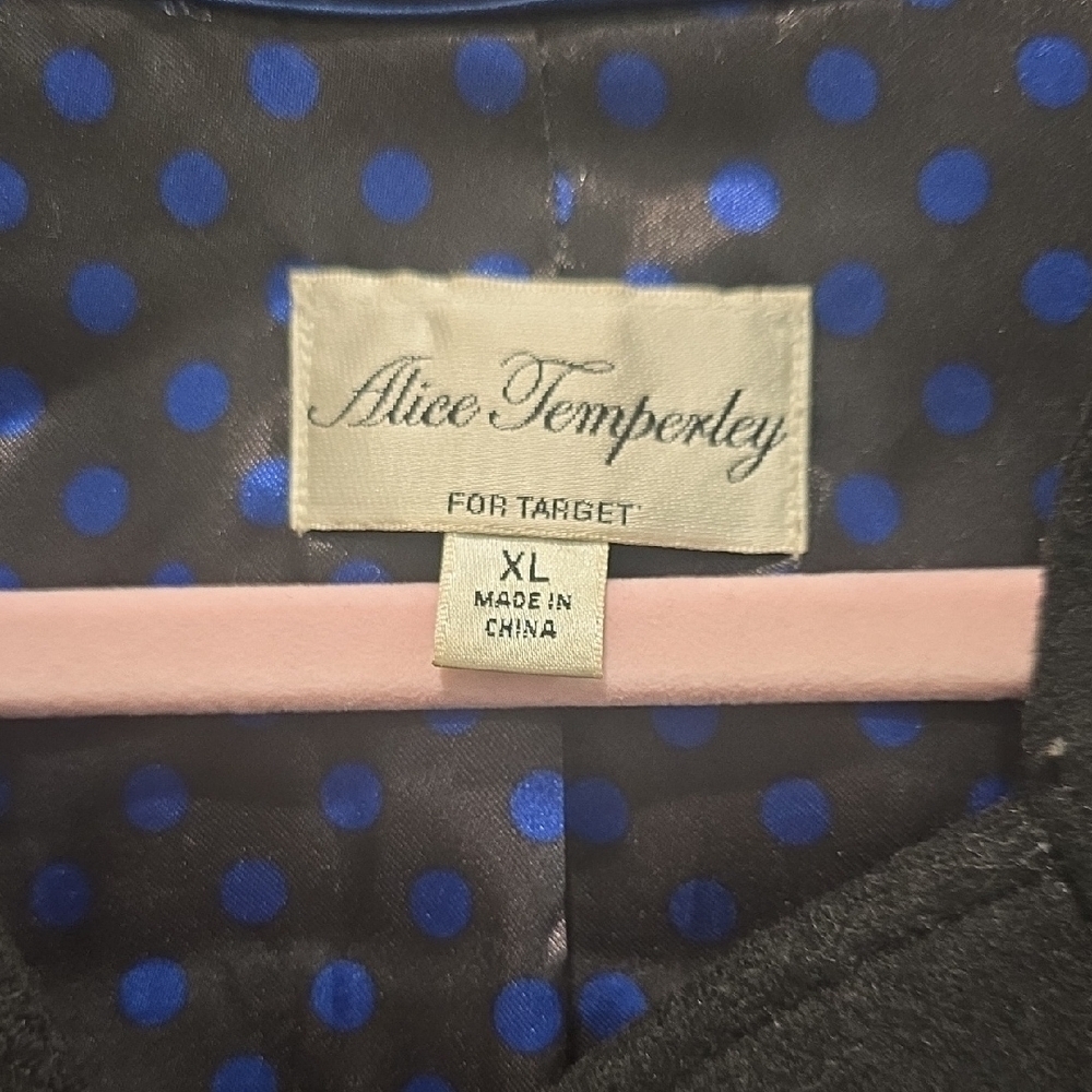 ALICE by Temperley Black Knit Sleeve Blazer - Picture 2 of 6